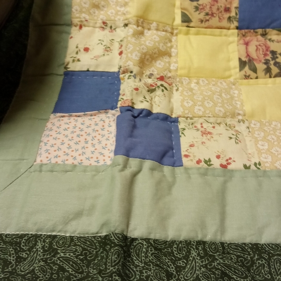 OBAC INT'L Quilted Pillow Sham Patchwork Pattern 26x24" - Picture 5 of 9